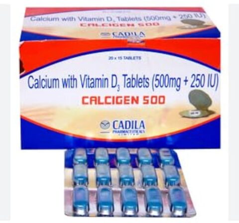 Calcigen 500mg tablets