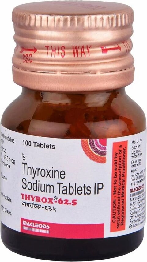 62.5MG THYROX Bottle