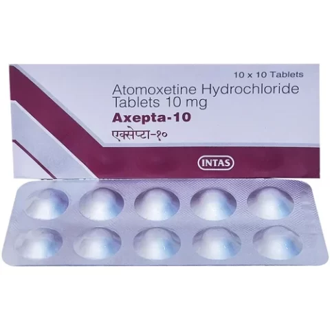 Atomoxetine Tablets Axepta 10 Mg