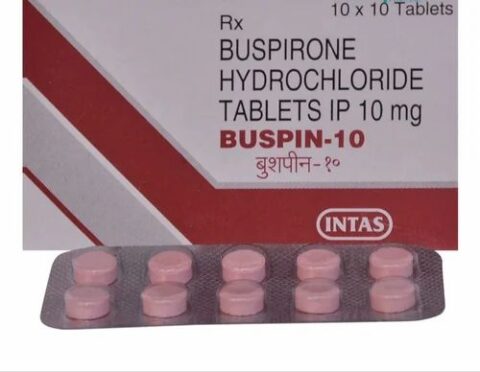 Buspirone Hydrochloride Tablet Ip 10 Mg