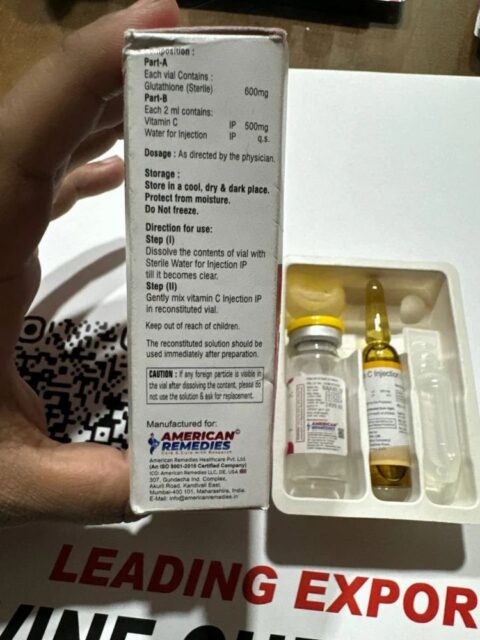 GLUTACAN Glutathione 600 Mg Inj, Packaging Type: Pack, Packaging Size: 1X1