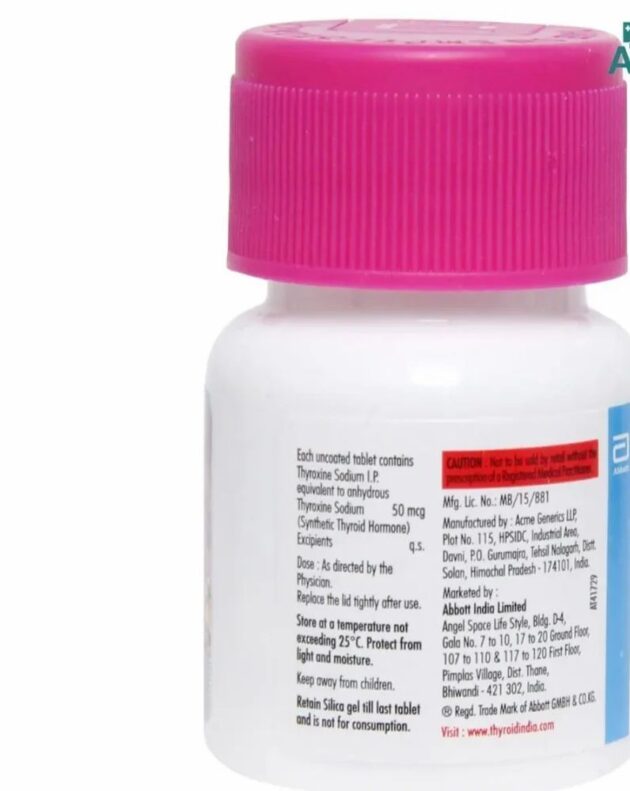 Thyroxine Sodium Tablets IP - Image 3