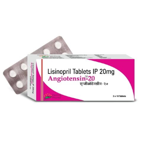 Angiotensin 20- Lisinopril 20mg Tablets For Oral