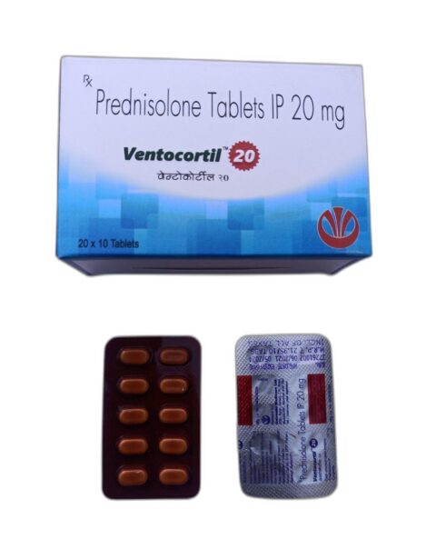 VENTOCORTIL 20MG TAB Prednisolone 20 MG