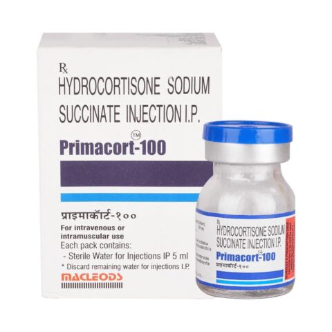 Primacort 100 Injection Hydrocortisone (100mg)