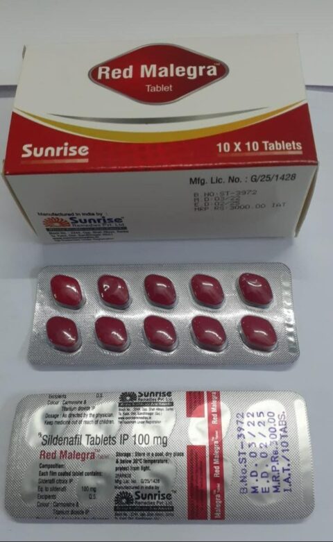 Red Malegra Tablet 100mg