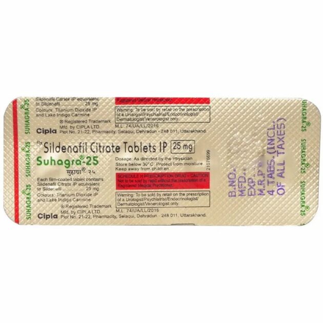 Suhagra 25mg Tablets - Image 5