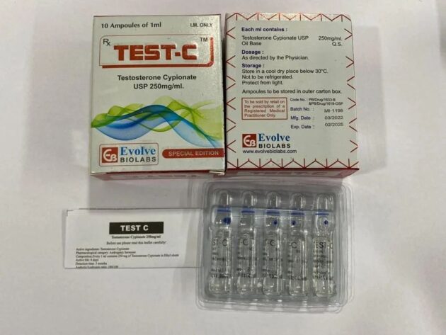 Test C Testosterone Cypionate 250 Mg Injection - Image 5