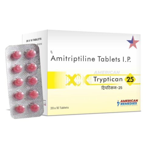 Tryptican 25mg Amitriptyline Tablets