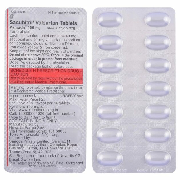 Valcubit 100mg Sacubitril And Valsartan Tablet - Image 3