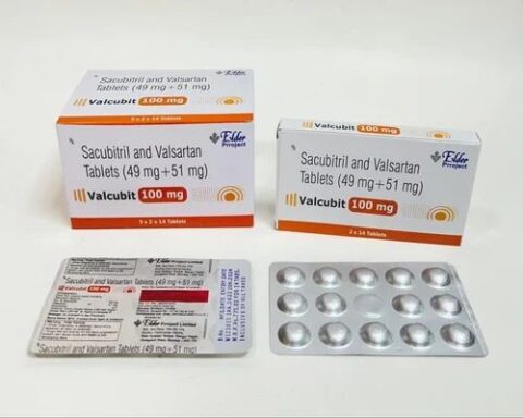 Valcubit 100mg Sacubitril And Valsartan Tablet