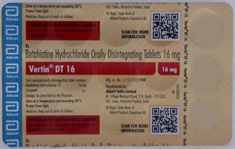 VERTIN 16MG DT Tablet