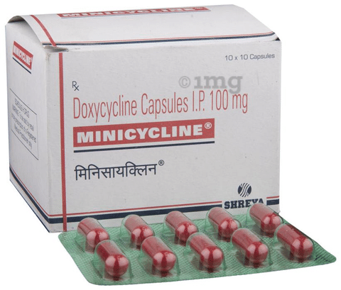 Minicycline Doxycycline 100mg Capsules